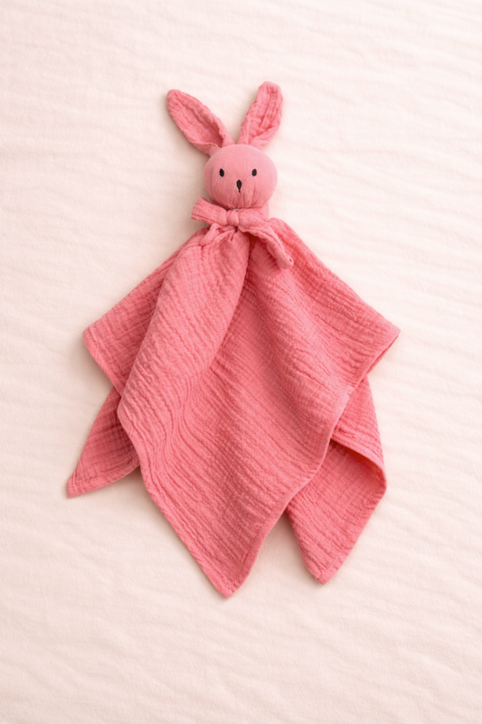 Hydrofiel Knuffelkonijntje - Koraal Roze