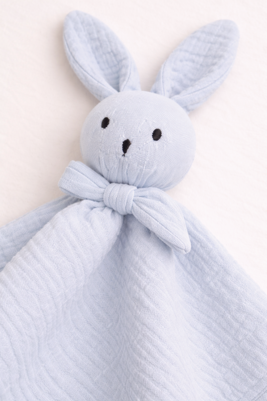 Hydrofiel Knuffelkonijntje - Baby Blauw