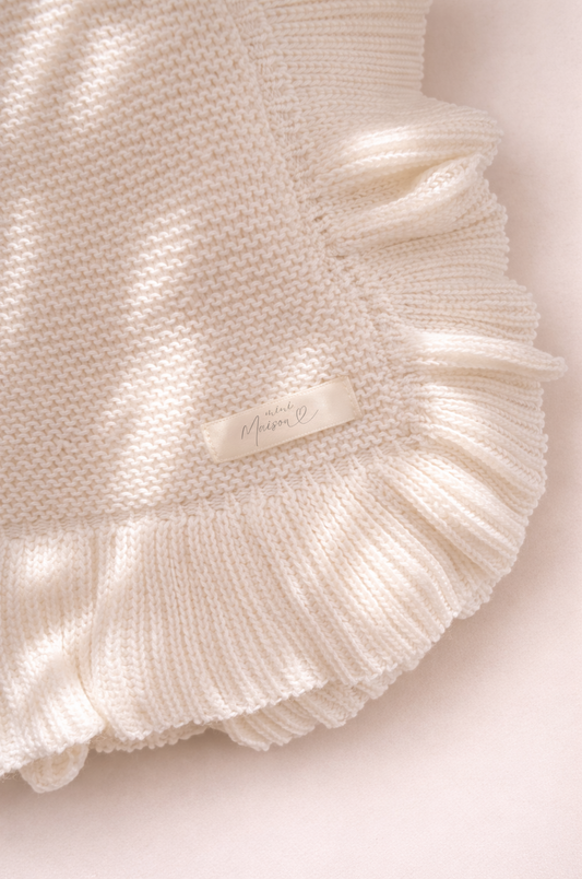 Gebreide Deken - Wit