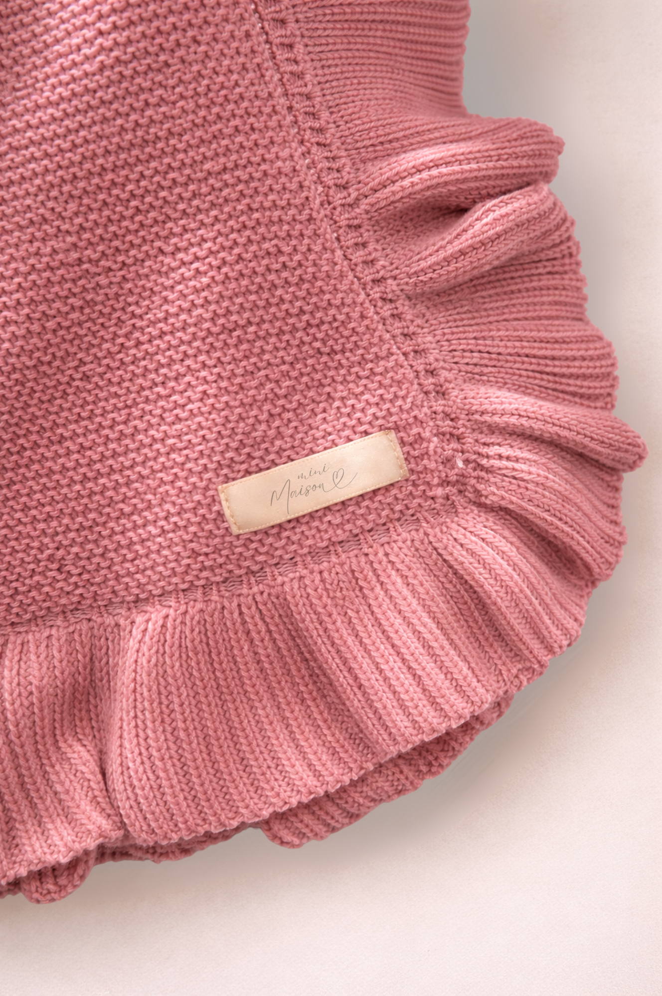 Gebreide Deken - Oud Roze