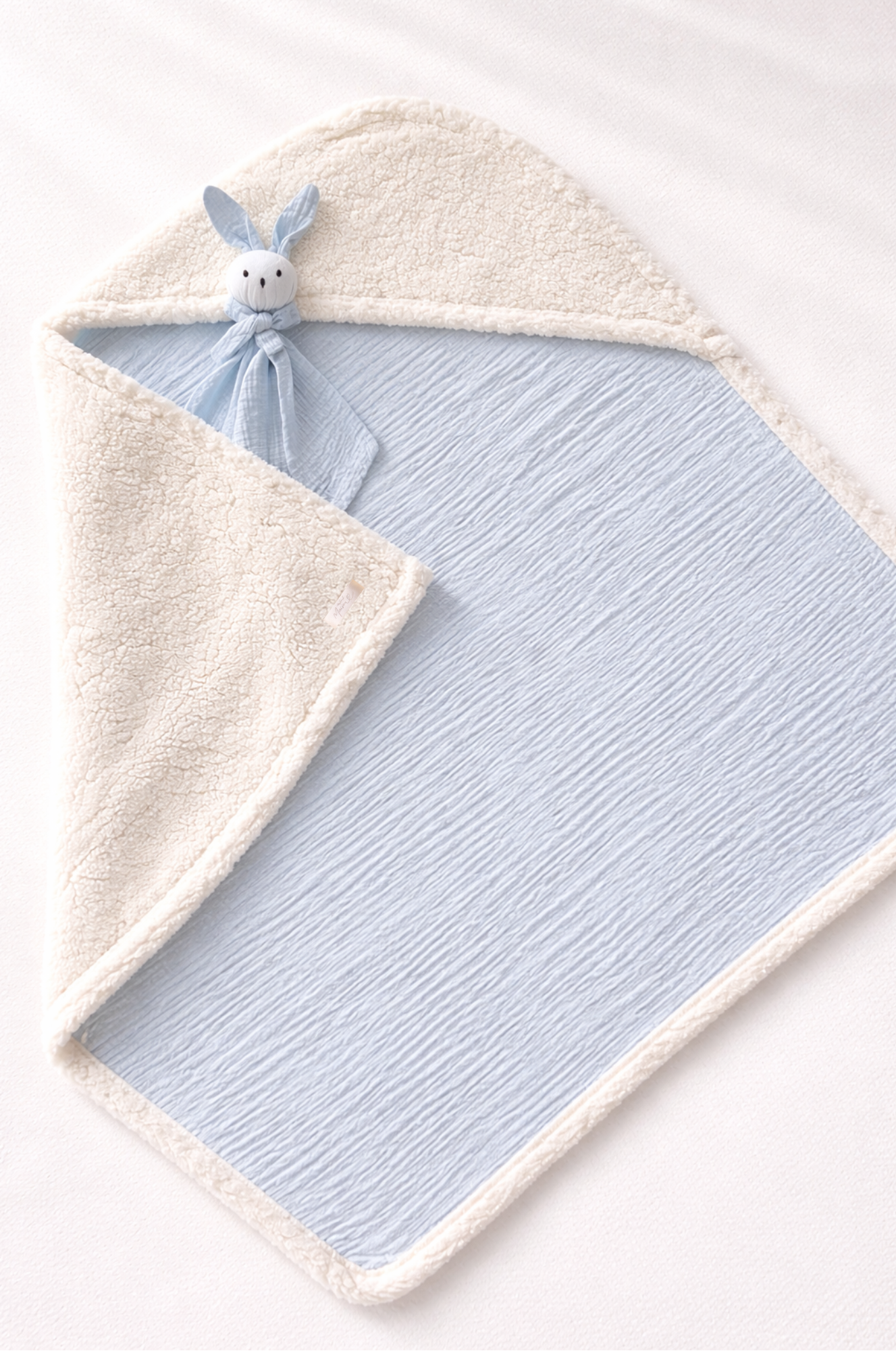 ⭐ Bestseller - Teddy Wikkeldeken - Baby Blauw