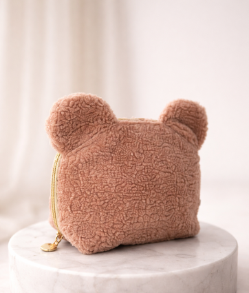 ⭐ Bestseller - Teddy Pouch - Teddy Brown