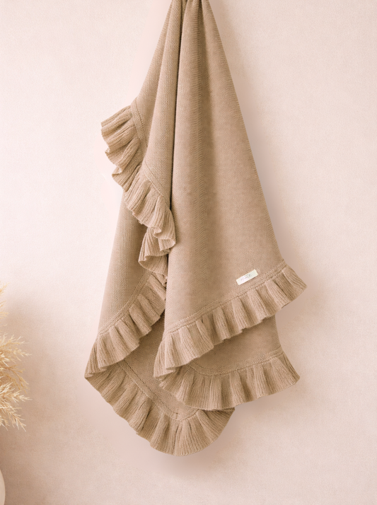 Gebreide Deken - Taupe