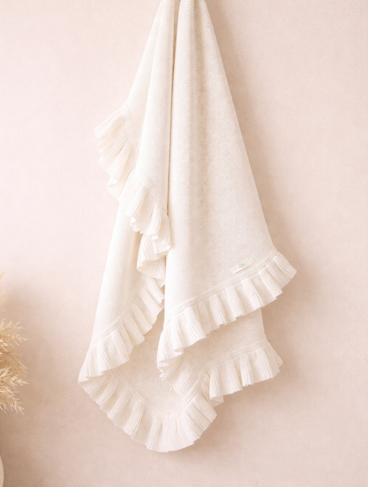 Gebreide Deken - Wit