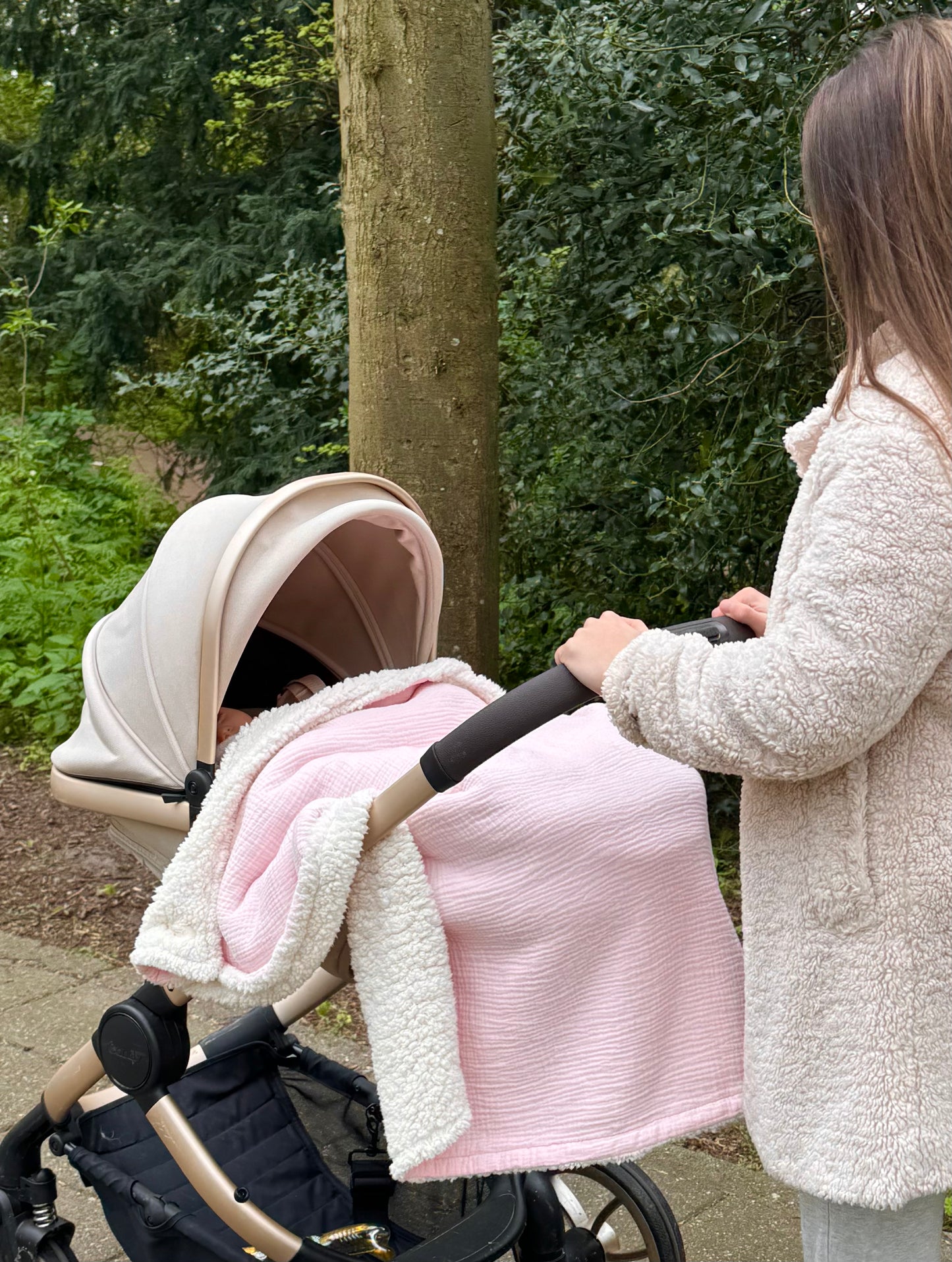 ⭐ Bestseller - Teddy Wikkeldeken - Baby Roze
