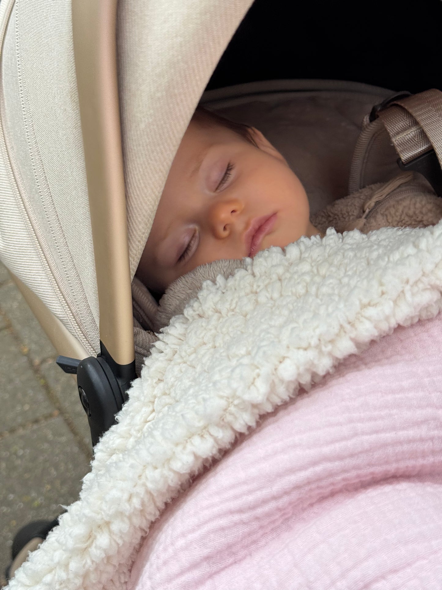 ⭐ Bestseller - Teddy Wikkeldeken - Baby Roze