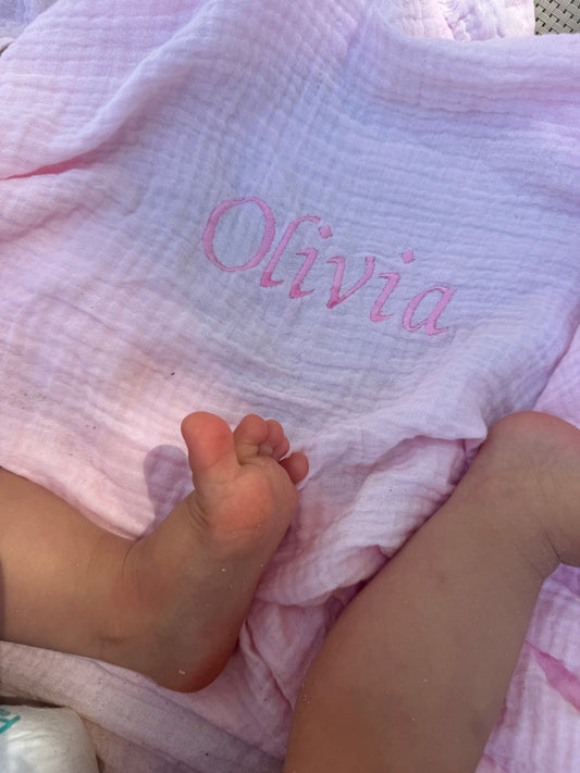 Mousseline Doek - Baby Roze