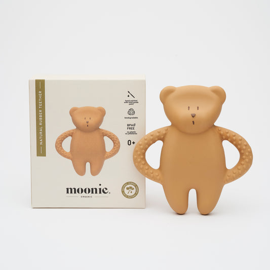 Moonie Teether Bear - Cappuccino