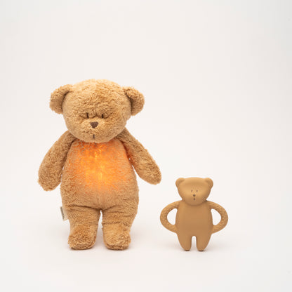 Moonie Teether Bear - Cappuccino
