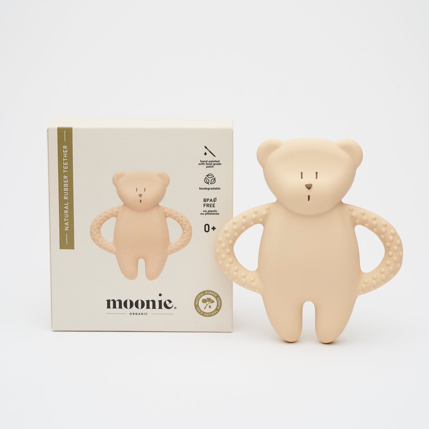 Moonie Teether Bear - Sand